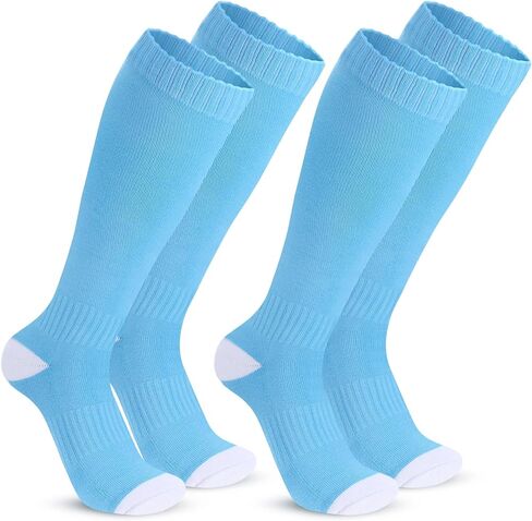 Haysandy 2 Pairs Baseball Softball Socks Athletic Soccer Football Sports Socks Over the Calf for Adult Men Women in Kuwait