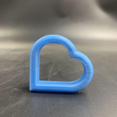 3D Printed Heart Interlocking Ring Photo Stand, Picture Holder for Home Bedroom Decor, Mixed Colors, 2 Pieces in Kuwait