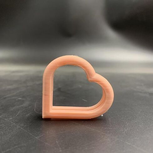 3D Printed Heart Interlocking Ring Photo Stand, Picture Holder for Home Bedroom Decor, Mixed Colors, 2 Pieces in Kuwait