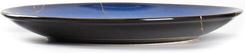 Authentic Kintsugi Bowl with Genuine 24K Gold, Kintsugi Pottery,Handcrafted Japanese Wabi Sabi Zen Decor, Deep Blue Ceramic, Healing and Resilience Gift in Kuwait