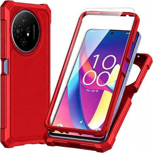 حافظة TCL 60 XE NxtPaper 5G / 50 XL مع واقي شاشة أسود in Kuwait