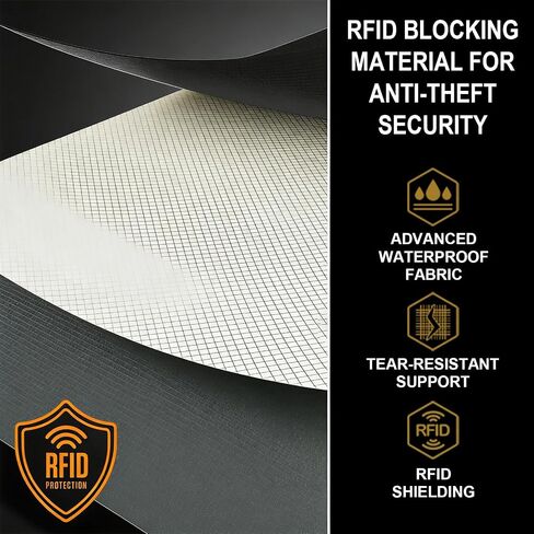 محفظة رقبة للسفر مع خاصية حجب RFID وحامل جواز السفر - حقيبة مخفية ذات سعة كبيرة للهاتف والنقود والبطاقات والهوية | مقاس نحيف، منظم مضاد للسرقة للمطارات ومشاهدة المعالم السياحية in Kuwait
