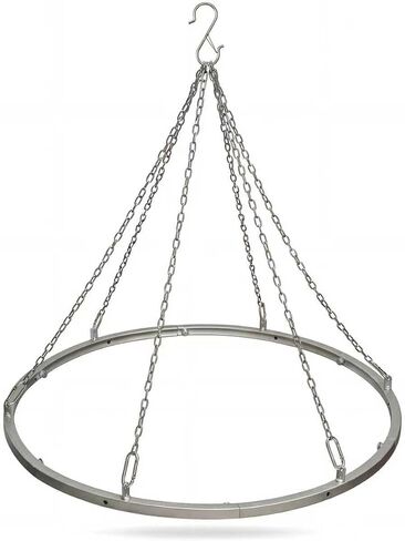 Ceiling Drapes Hanging Kit, 24 Inch Silver Metal Ceiling Canopy Hoop Hardware Kit, Ceiling Draping for Ceiling Drape Hanging Hoop Ring Kit for Wedding Ceremony Ceiling Decorations in Saudi Arabia