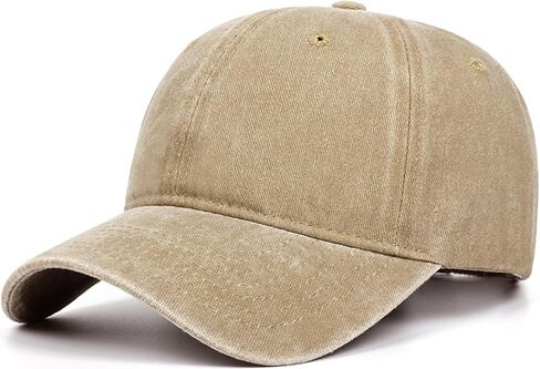 Washed Cotton Kids Baseball Cap Vintage Cowboy Hat for Boys Girls in Kuwait