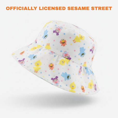Sesame Street Toddler Bucket Hat – Kids Sun Hat with Elmo, Big Bird & Friends – Cotton Blend Summer Hat for Boys & Girls Ages 2-6 in Saudi Arabia