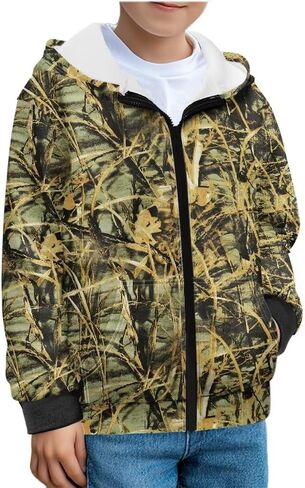 Hoodie for Boys 6-16 Full Zipper Hooded Sweatshirts Teen Boy Graphic Hoodies Long Sleeve Sweatshirt with Pocket in Saudi Arabia