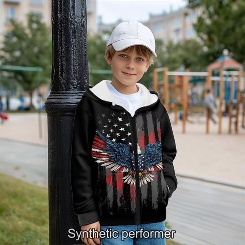 Hoodie for Boys 6-16 Full Zipper Hooded Sweatshirts Teen Boy Graphic Hoodies Long Sleeve Sweatshirt with Pocket in Saudi Arabia