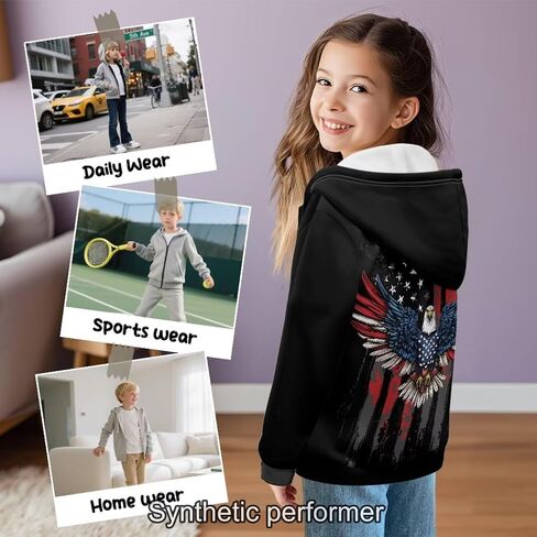 Hoodie for Boys 6-16 Full Zipper Hooded Sweatshirts Teen Boy Graphic Hoodies Long Sleeve Sweatshirt with Pocket in Saudi Arabia