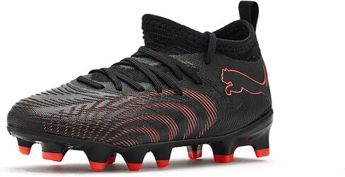PUMA Kids Boys Future 9 Match Firm GroundArtificial Ground Soccer Cleats - Black in Kuwait