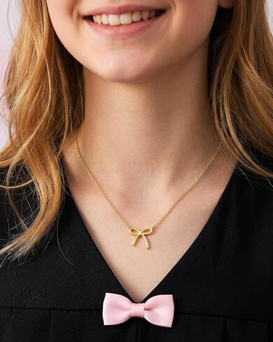 Eryuor You Did It! So Proud of Her, Cute Bow Necklace 5th 8th Grade Kindergarten Graduation Gifts for Girls in Saudi Arabia