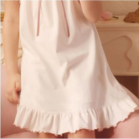 Toddler Little Girls Nightgown Sleeveless Soft Cotton Pajama Dress Gown in Saudi Arabia