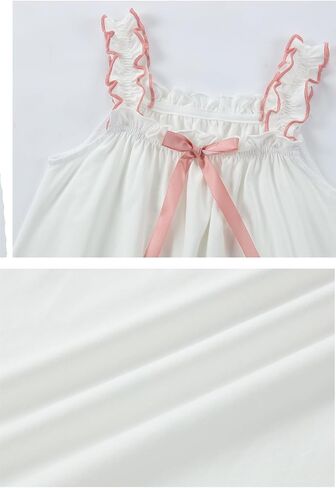 Toddler Little Girls Nightgown Sleeveless Soft Cotton Pajama Dress Gown in Saudi Arabia