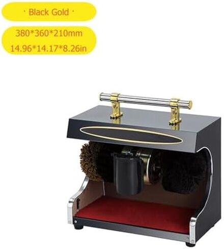 Automatic Dual Brush Shoe Polisher - Effortless Leather Shine & Dust Removal, Fast Shoe Care for Home & Commercial Use, Ideal for Shoe Enthusiasts & Professionals in Kuwait