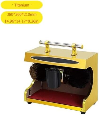 Automatic Shoe Polisher - Dual Brush System, Dust Removal, Effortless Shine for Leather Shoes, Fast Shoe Care, Ideal for Home & Commercial Use, Professional Quality in Kuwait