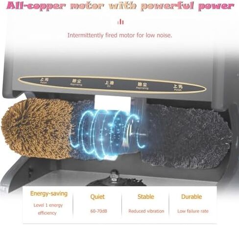 Automatic Shoe Polisher - Dual Brush System, Dust Removal, Effortless Shine for Leather Shoes, Fast Shoe Care, Ideal for Home & Commercial Use, Professional Quality in Kuwait