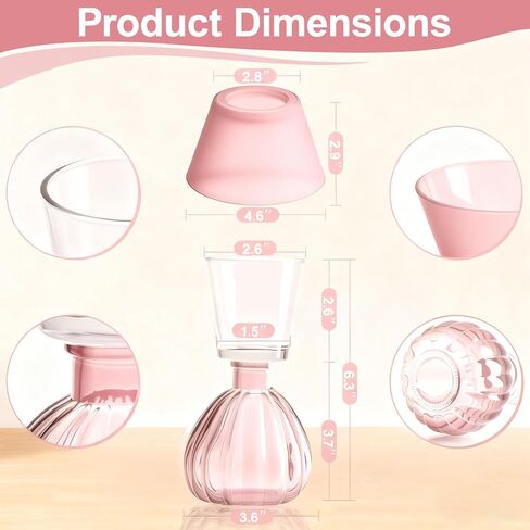 Table Lamp-Shaped Glass Hurricane Candle Holder,Crystal-Decorated Candle Holder,Tea Lights and Electronic Candles, Vintage Decoration,Warm Gift.Wedding Party Supplies,Christmas Dark Green(Pink) in Saudi Arabia