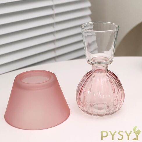 Table Lamp-Shaped Glass Hurricane Candle Holder,Crystal-Decorated Candle Holder,Tea Lights and Electronic Candles, Vintage Decoration,Warm Gift.Wedding Party Supplies,Christmas Dark Green(Pink) in Saudi Arabia