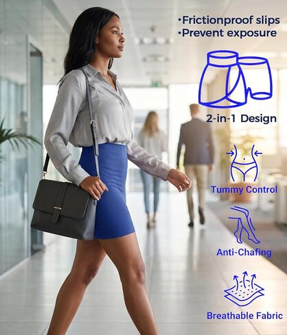 Half Slip Shorts for Women Under Dresses Seamless Tummy Control Tight Shapewear Skirt in Saudi Arabia