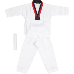 Kids Taekwondo Uniform with BeltBreathable Soft Karate Uniform for Boys and Girlsand Stylish Taekwondo Training Suit for Martial Arts Practice (XXS) in Saudi Arabia