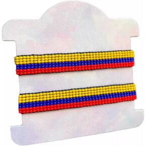 Handmade Colombian Bracelet/Band - Colombian Culture - Couples Bracelet - Made with Miyuki Beads - Woven and crafted in Colombia in Kuwait