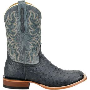 Tony Lama Mens Blaine 11 Inch Ostrich Square Toe Casual Boots Mid Calf - Grey - Size 14 D in Saudi Arabia