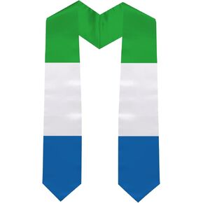 Graduation Stole National Flag Design, International Student Satin Unisex Graduation Sash Scarf 72'' Length in Saudi Arabia