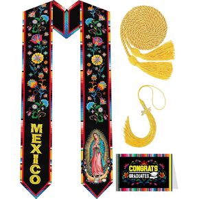 Romart Mexican American Graduation Sash 2026, Mexico Stole Class of 2026, Cultural Sashes for Adults Unisex in Saudi Arabia
