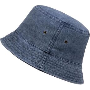 YAMEIZE Vintage Washed Cotton Bucket Hat - for Women Men UV400 Protection Beach Washed Fishmen Cap Sun Hat Fishing Outdoor in Saudi Arabia