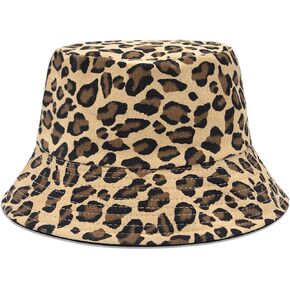 YAMEIZE Retro Style Bucket Hat for - Women Men Leopard Print Hat Fishing Cap Sun Hat Fishmen Hiking Beach Party Outdoor in Saudi Arabia
