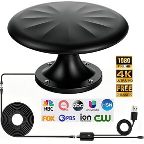 RV TV Antenna for Smart TV Outdoor, 720° Long Range Omni Directional Reception Digital HD Antenna Signal, with Super Signal Booster, 35ft HDTV Cable, for RV/Camping/Attic/Truck/Boat (RV520) in Saudi Arabia