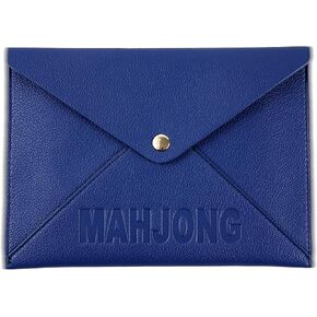 Vegan Leather Mahjong Card Sleeve Holder, Fits Most Mahjong Cards, Line Readers & Shuffler Cards, Gift Box Included, Perfect Mahjong Gift & Accessories for Men Women (Pink, 8.6 * 6.3 in) in Saudi Arabia