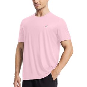 Roadbox Men's UPF 50+ Swim Shirts Short Sleeve, Sun Protection Quick Dry Rash Guard, Water T-Shirt for Surfing Fishing Beach in Kuwait
