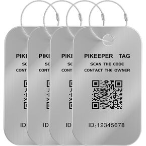 Smart QR Code Luggage Tags - Show Location When Scanned, Customizable Info with Privacy Protection, 4-Pack Waterproof & Durable Travel Labels for Suitcases, Backpacks & More in Saudi Arabia