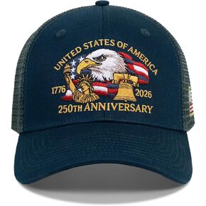 250 Anniversary USA Hat,United States of America 250th Anniversary Cap,US Patriotic Merchandise Gifts in Saudi Arabia