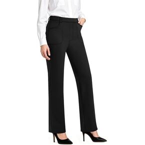keriffe Womens Dress Pants High Waisted Business Casual Work Pants Pull On Slacks with Pockets in Saudi Arabia