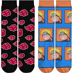 Odd Sox Naruto 2 Pack Fun Crew Socks for Men, Funny Gift, Mix & Match in Kuwait
