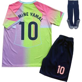 LeenBD #10 Y.Kids Soccer Jersey Shirts Football Futbol Socks Set Youth Sizes in Kuwait