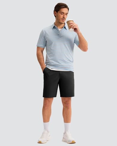 Men's Golf Shorts 7"/ 9"/ 11" Inseam with 5 Pockets Lightweight Stretch Quick Dry Casual Dress Hybrid Short for Men in Kuwait