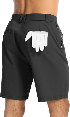 CANGHPGIN Mens Stretch Golf Shorts 7" Flat Front Quick Dry Chino Dress Shorts for Men Casual Work Shorts with Pockets in Saudi Arabia