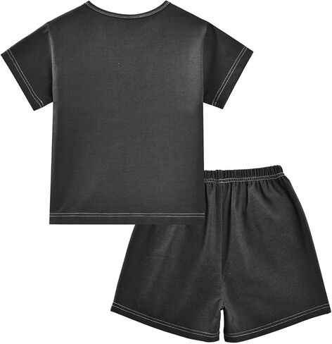 SUABO Capybara Mopping Kids Pjs Set Boys Girls Summer Short-Sleeve Sleepwear Pajamas 2PCS in Kuwait