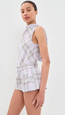 Marques'Almeida Women's Bonded Satin Mini Skirt in Saudi Arabia