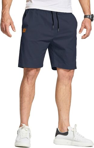 FizzPop Mens Shorts Casual Summer Cotton Chino Golf Beach Drawstring Shorts in Saudi Arabia