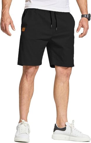 FizzPop Mens Shorts Casual Summer Cotton Chino Golf Beach Drawstring Shorts in Saudi Arabia