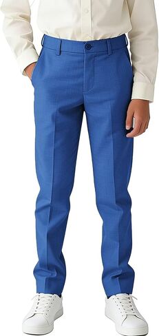 Boys' Dress Pants Kids Wedding Suit Pants Boys School Uniform Pants Trousers for Golf Play & Outdoor Adjust Waist in Saudi Arabia