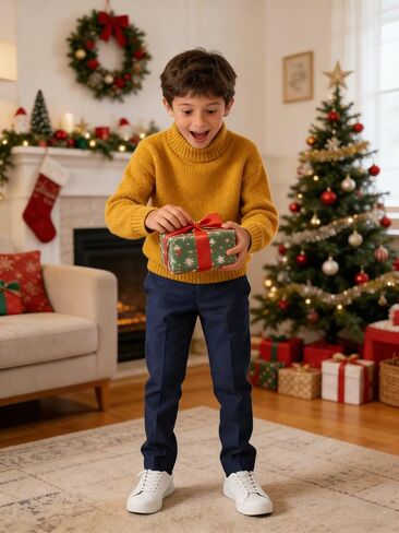 Boys' Dress Pants Kids Wedding Suit Pants Boys School Uniform Pants Trousers for Golf Play & Outdoor Adjust Waist in Kuwait