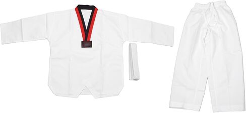 Taekwondo Dobok Suit, Breathable Comfortable Cotton V Neck Design with Two Point Decompression Pattern for Taekwondo Training in Kuwait