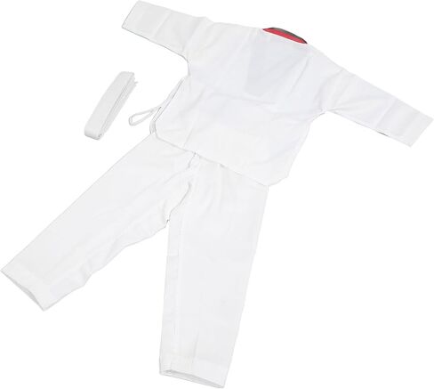 SUNGOOYUE Training Karate Gi Polyester Cotton Taekwondo Dobok Uniform Soft Breathable Flexible Fit for Kids Youth Beginners Martial Arts Practice S Size for Wrist Circumference (M) in Kuwait