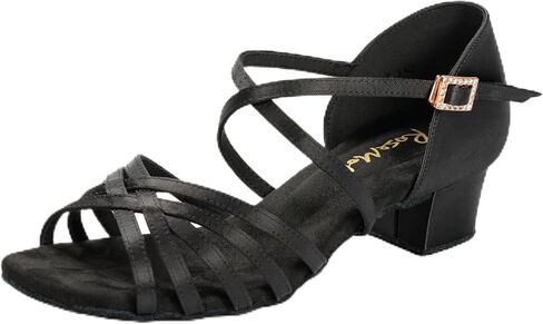 RoseMoli Ballroom Dance Shoes Women Low Heel Satin Latin Salsa Tango Practice Dancing Shoes for Woman in Kuwait