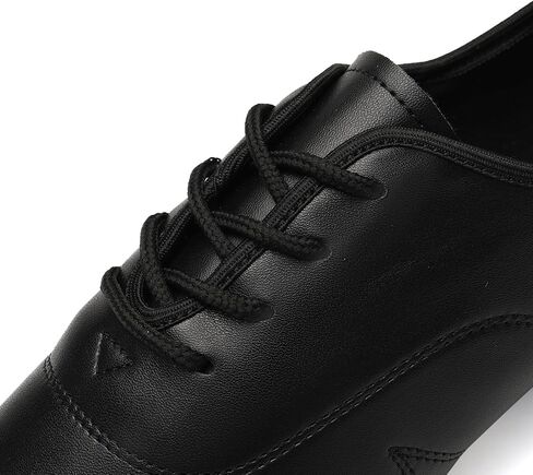 Black Dance Shoes Unisex Jazz Swing Bachata Latin Ballroom Practice Shoes for Dancing Floor,Cuban Heel,Women & Men in Saudi Arabia