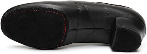 Black Dance Shoes Unisex Jazz Swing Bachata Latin Ballroom Practice Shoes for Dancing Floor,Cuban Heel,Women & Men in Saudi Arabia